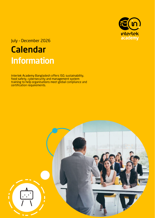 Intertek Academy Bangladesh training calendar, July – December 2026