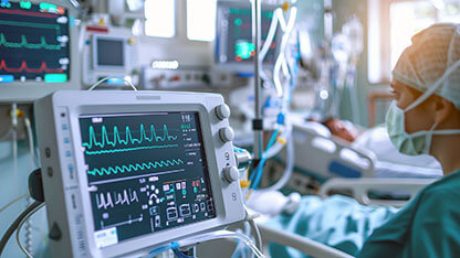 Patient Monitoring Equipment in Hospital Room